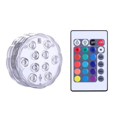China Pool Waterproof Underwater Light Submersible Pool Lights with 16 Colors Remote Control Lights for Christmas,Swimming Pool for sale