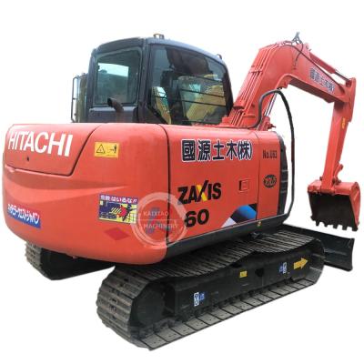 China Second Hand Excavators Machine Crawler Digger HITACHI ZX60 6tons Hydraulic Excavator Used Excavator 0.22m ³ for sale