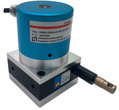 China Measure Distance HUAYUE Extend 2200mm Output 4-20mA 0-10V HY63 String Encoders, Linear Position String Pots Distance Sensor for sale