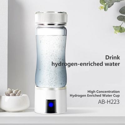 China Hotel spe pem technology hydrogen water generator bottle portable rich hydrogen water machine generator for sale