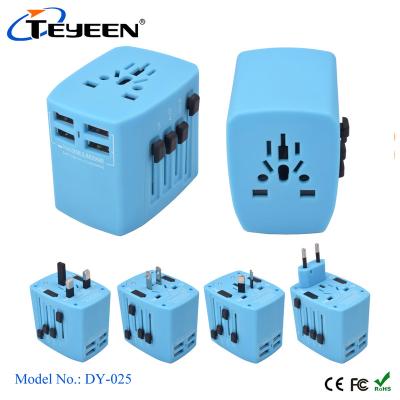 China Universal 4 Port USB Charger 4 USB Travel Adapter Residential / Multi-Purpose Travel 4 Adapter for sale
