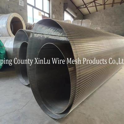China STAINLESS STEEL FISH DIVERSION SCREENS / DRUM SCREEN / JOHNSON SCREEN CYLINDER FROM XINLU METAL WIRE MESH for sale