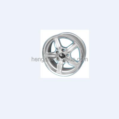 China Aluminum ALLOY wheel 4*100-5*114.3 pcd 5 spoke 15*6.5 spoke car wheel aluminum for sale