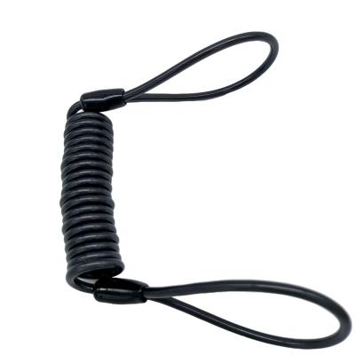 China Good Tension and Durability Manufacturer Bicycle Security Disc Lock Reminder Cable Safety Steel Wire Spring Retractor Rope For Scooterwire Sling for sale