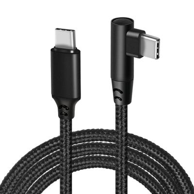 China MP3/MP4 Nylon Palladium Player 2021 New Trend Pigtail 20V 3A 60W Charging Data Sync Cable Type C to C for Smart Phone Ipad Laptop for sale