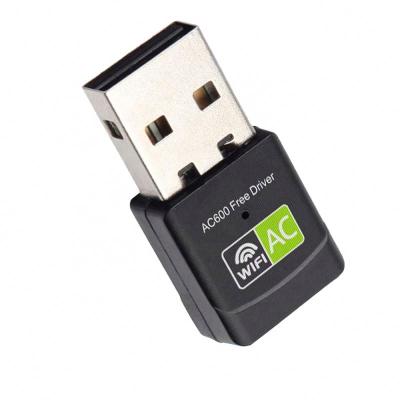 China Customized packaging wifi hotspot wifi adapter 600 Mbps Mini Wifi Network Cards For Many Receiving Equipment 29*15*7mm for sale