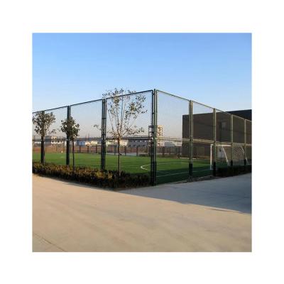China Galvanized Wire + Galvanized Pipe Quality Assurance PVC Impregnation Galvanized Chain Link Fence For Basketball Court for sale