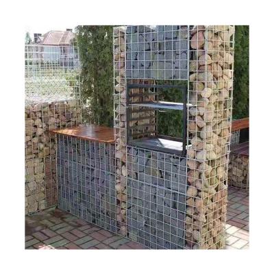 China Gabions Galvanized Coated Stone Cage Wire PVC Iron River Stone Cage Net Net for sale