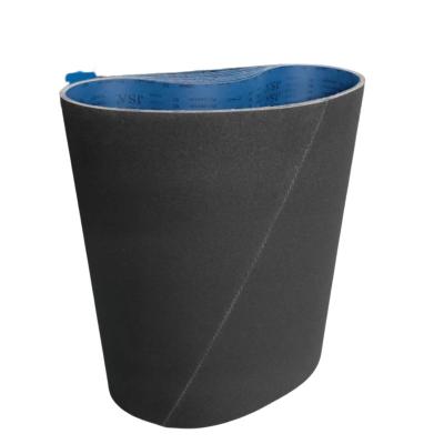 China Sanding belt for stone Sanding belt silicon carbide black abrasive wide sanding belt for general metal wood stone glass customized size for sale