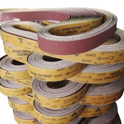 China High Efficiency Aluminum oxide gxk56 sanding belt sanding disc sand cloth polish wheel grinding for sale