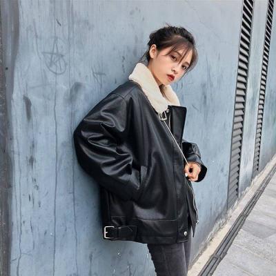 China New Anti-wrinkle Autumn And Winter Goose Down Motorcycle Thick Nice Loose Lazy Jacket for sale