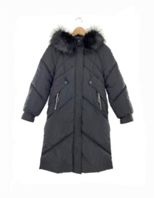 China Anti-pilling Women's Fashion Faux Fur Padded Long Coats for sale