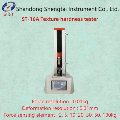 China Auflösung 0,01 Textur und Härte von Speiseölen Tester Geschwindigkeit 1-500 mm / Minute ST-16A zu verkaufen