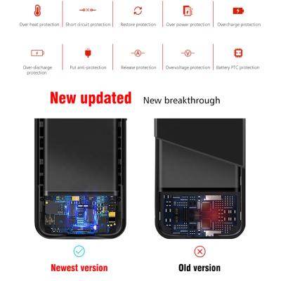 China Factory Power Bank Sublimation Battery Case Mobile Phone Case Wireless Charging Outdoor Charger For Samsung Note 10 for sale