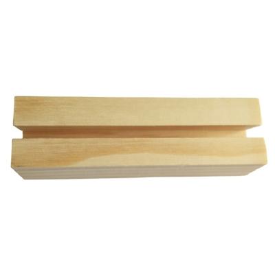 China Business Card Natural Pine Wood Business Card Holder for sale
