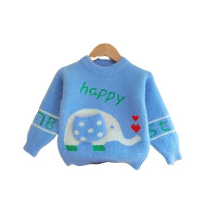China Sustainable Child Boy's Sweater Baby Winter Clothes Kids Cute Knitted pullover Sweaters Children Clothing elephant designing for sale