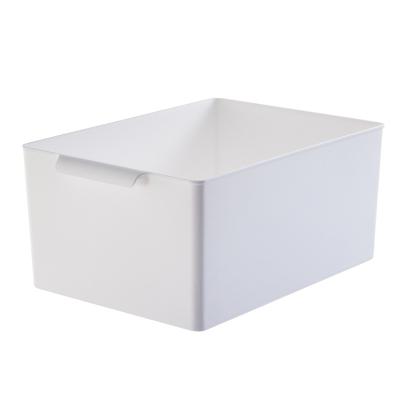 China Sustainable Plastic Storage Container Desk Box Set Home Daily Use White Blank Organizer Fit For Multiple Situation Use Family Organizer Hel for sale