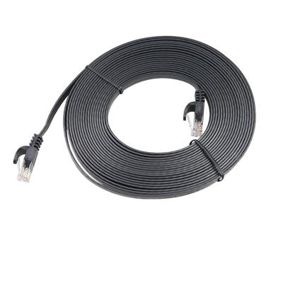 China Cat6a 34awg YU-44 PVC RJ45 Plug Flat Networking Patch Cord for sale