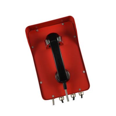 China Carbon Steel Wall Mounted SOS Public Phone Rolled Analog Telephone JWAT206 for sale