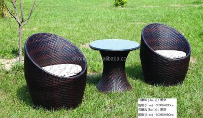 China Weather Resistant Balcony Furniture Set Metal Garden Furniture Egg Chair for sale