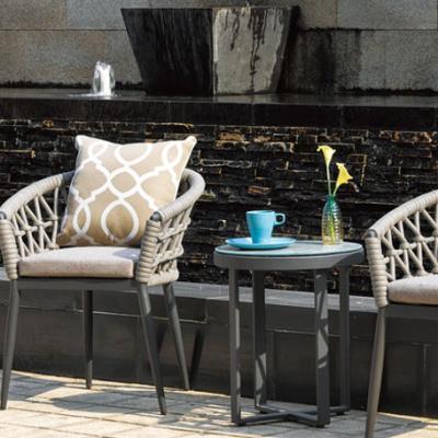 China Waterproof 3 Pieces Garden Furniture Rattan Set Cheap Wholesale Wicker Chair Outdoor Rattan Bistros Garden Bistro Set for sale
