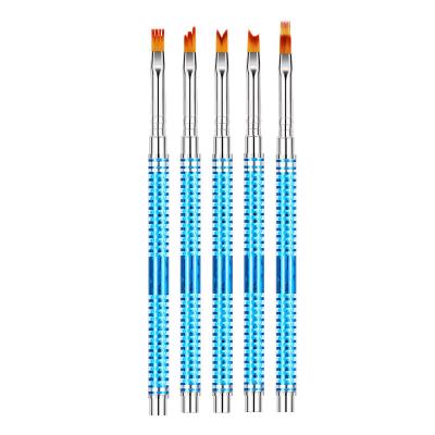 China NAIL 5 Sets Nail Art Pen Flower Brush Petal Stroke Flower Special Shaped Nail Art Tool for sale