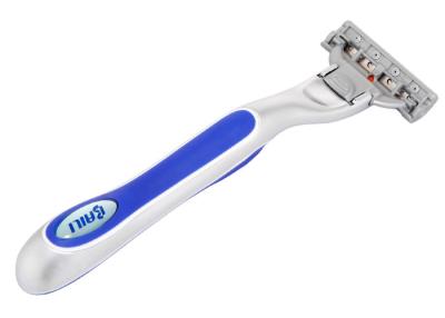 China OEM Brand Triple Blade Razor Metal Handle 3 Blade Manual Safety Razor for sale