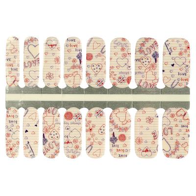 China Fashionable Transparent Nail Wraps DIY Nail Art 100% Real Nail Polish Wraps for sale