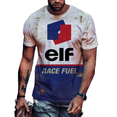 China 2021 Anti-wrinkle new style hot sale gentleman style design shorts sleeves summer fashion handsome 3D men's T-shirt customizable for sale