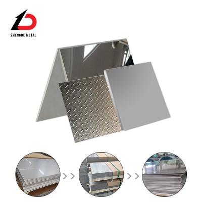 China Stoffliche Edelstahlplatte/Blatt 304 316 410 201 202 2b/8K/Spiegel/Embossed/Checkered/Anti-Print Finger/Perforated zu verkaufen