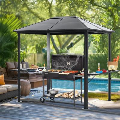 China Gazebos de aluminio de techo duro con estilo y resistencia esperan su escapada al aire libre durante todo el año en venta