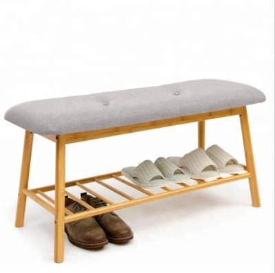 China Easy Assemble High Quality Salon Style European Bamboo Shoe Storage Rack for sale