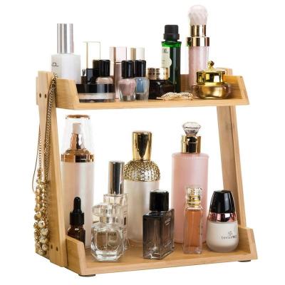 China ENGLAND STYLE Natural Bamboo Makeup Organizer for sale