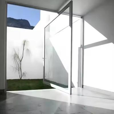 China Luxurious Manufacturing Modern Residential Design Front Pivot Door Aluminum Front Door for sale