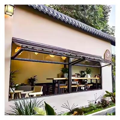 China Modern Style Aluminum Folding Window with Insulated Tempered Glass and Customized Glass Thickness for sale