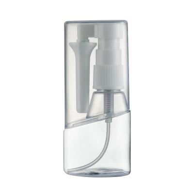 China Non Spill 40ml PET Special Shape Spray Bottle with Customized Color Over Cap Throat Sprayer for sale