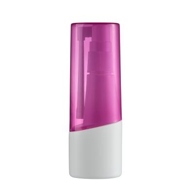 China Non Spill 60ml Nasal Sprayer With Throat Use Mouth Long Nozzle Mist Bottle Pink Cap HDPE for sale