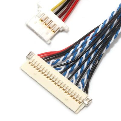 China Echada Df19 del contacto de la asamblea de cable del Pin LVDS de 30 1.0m m 1.25m m a Df14 en venta