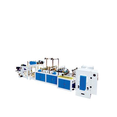 China Hotels High Speed Garbage Bag Slitter Plastic Bag Making Machine Eight Folding Garbage Rolling Bag Making Machine for sale