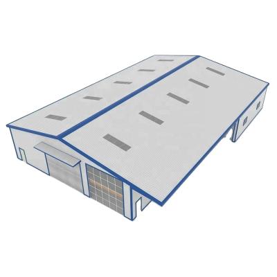China Steel Structure Warehouse Steel Frame Wheat Flour Mill Workshop Warehouse For Africa / Middle East for sale