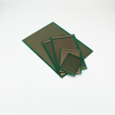 China Groene Prototyping van Glasvezelpcb Raad 5×5 cm met Geassembleerde Delen Te koop
