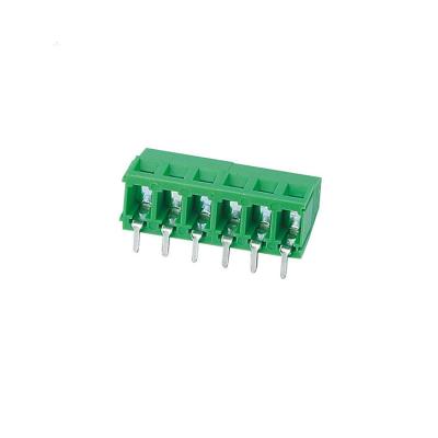 Chine cage en laiton à angle droit du terminal de vis de bâti de carte PCB de 300V 5.0mm HQ128R à vendre