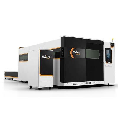 China 3000W 4000W 6000W 12000W High Speed Water Cooled CNC Fiber Laser Protector Cutting Machine For Metal for sale