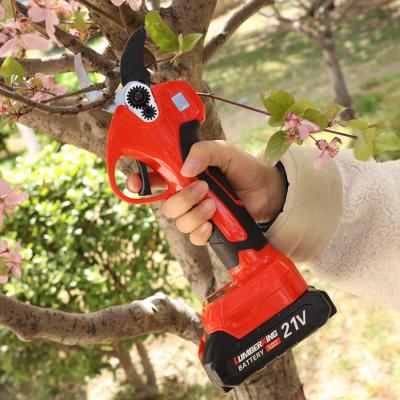 China Cordless Electric Battery Garden Tree Pruner Power Shears For Branch Cutter Pruning Shear for sale