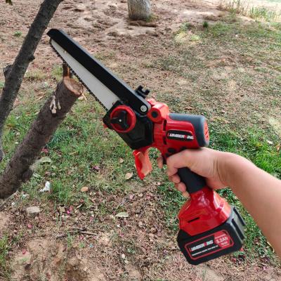 China Aufladbare Batterie betriebene Kettensäge 21V Hand Mini elektrische Kettensäge Maschine Gartenwerkzeug Holzschneiden zu verkaufen