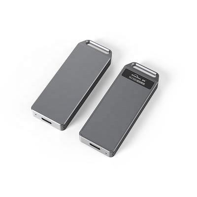China Aluminum Portable SSD HDD M.2 Enclosure Support NVME/NGFF PCIE With M Key /B &M Key SSD Type C 3.1 High Speed Disk Case Enclosure for sale