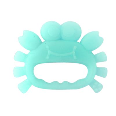 China Rainbow Color Soft Ring Toys Set Soft Toy Design Baby Teething Food Grade Strap BPA Free Soothing Bead Silicone Baby Teethers for sale