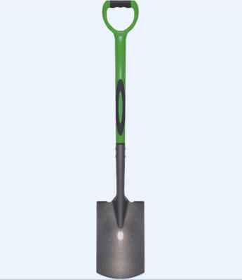 China Garden Shovel 11911 Steel Shovel With Steel Tube ERGO PVC Coated + TPR Handle for sale