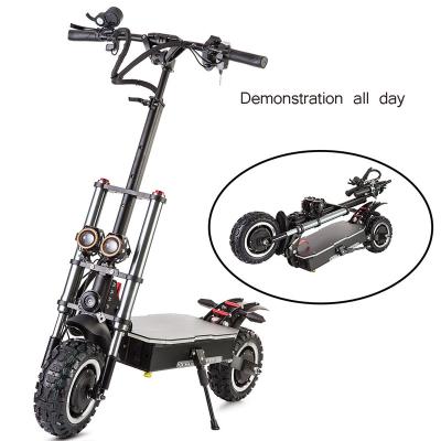 China Foldable Unisex Warehouse E Scooter 85KM/H Max Speed Electric Scooter 5600W 60v USA 11 Inch Off Road Tire Electric Trotinette Scooter for sale