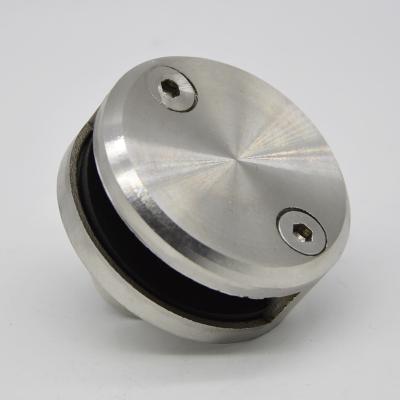 China Stainless steel glass to glass connector clamps, material SS304, finishing satin or mirror, for 9-12mm glass à venda